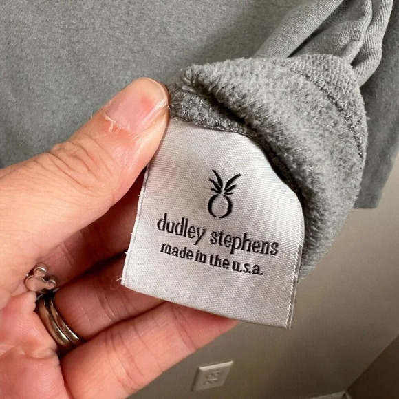 Dudley Stephens Cobble Hill Turtleneck Size XS Gray Vello Fleece Cozy Minimal - Picture 9 of 10